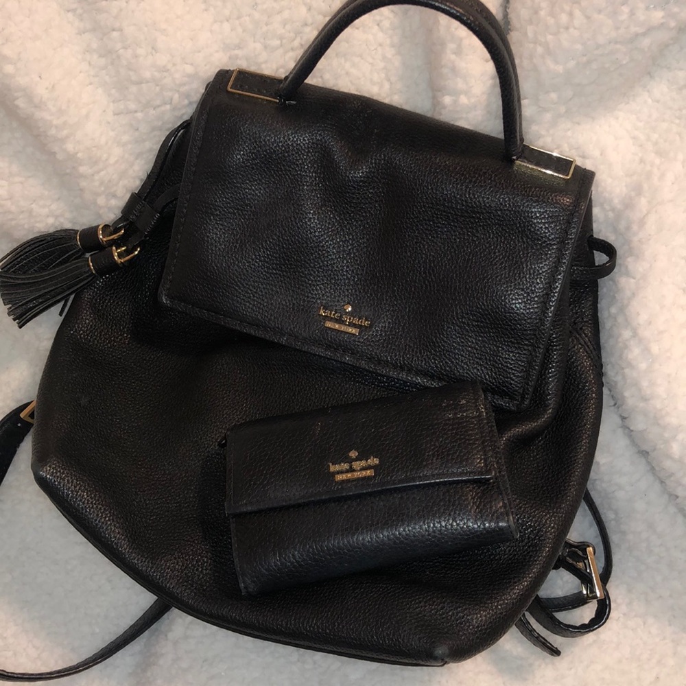 Kate Spade backpack with wallet